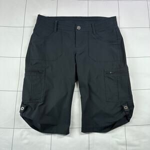 Kuhl Shorts Womens 4 Black Horizn Ripstop Hiking Outdoor Camp Gorpcore Cargo